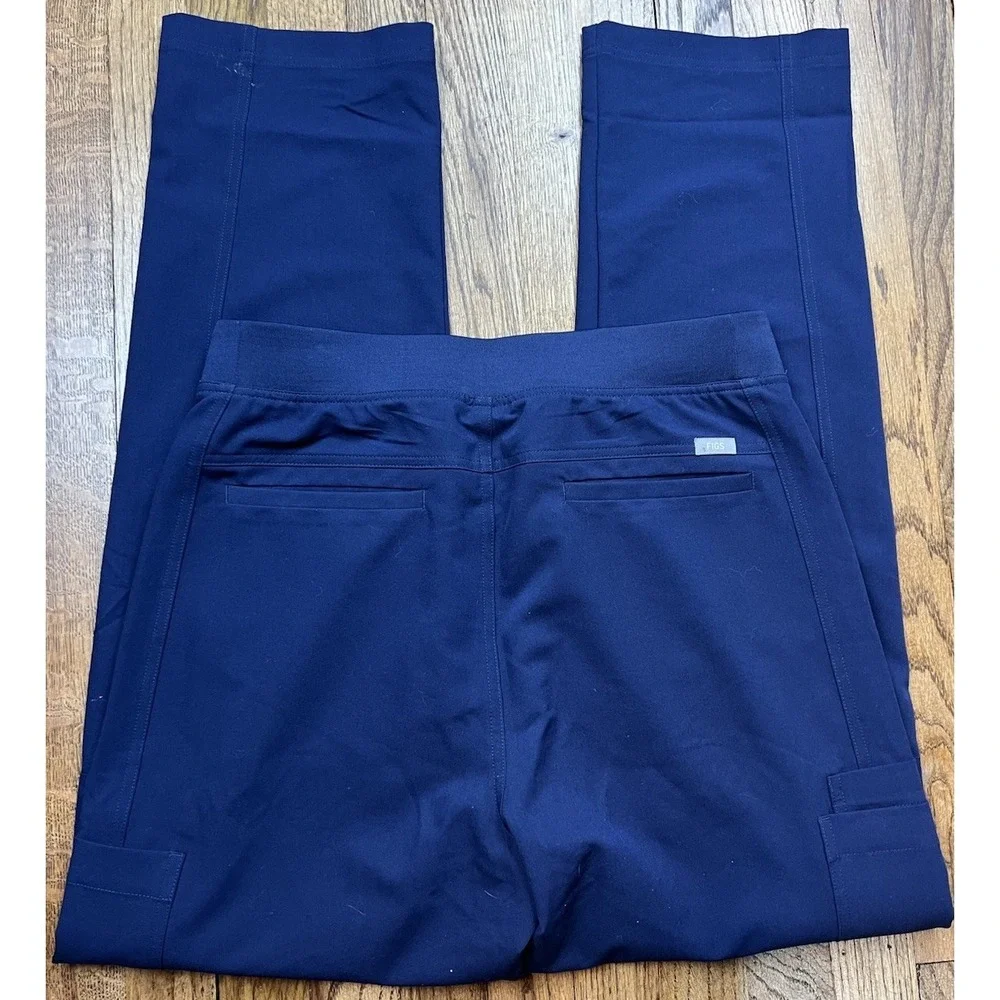 Figs Axim Cargo Technical Collection Scrub Pants Men's Size Medium Blue